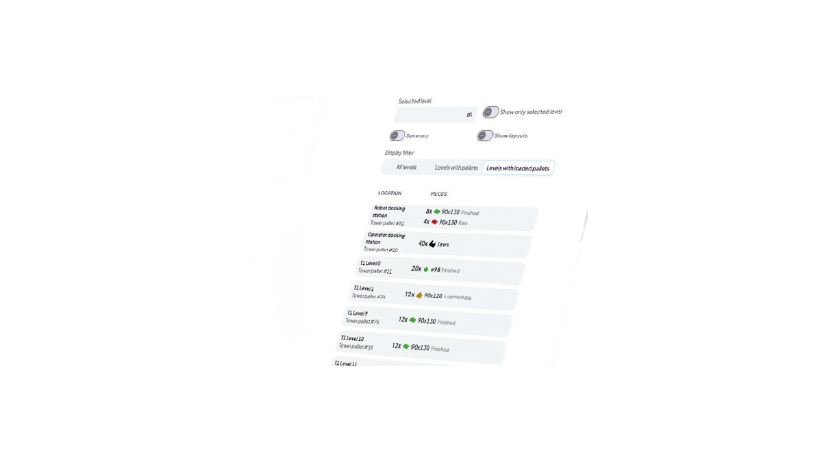 RoboJob Software RoboJob (interfața Tower Evo) — Roboți și automatizare